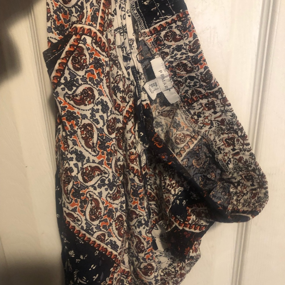 Multicolored pattern pants